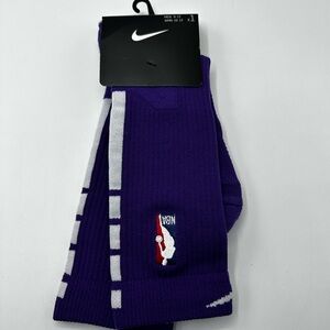 Nike Elite NBA Socks Purple Mens 8-12 NEW W Tags